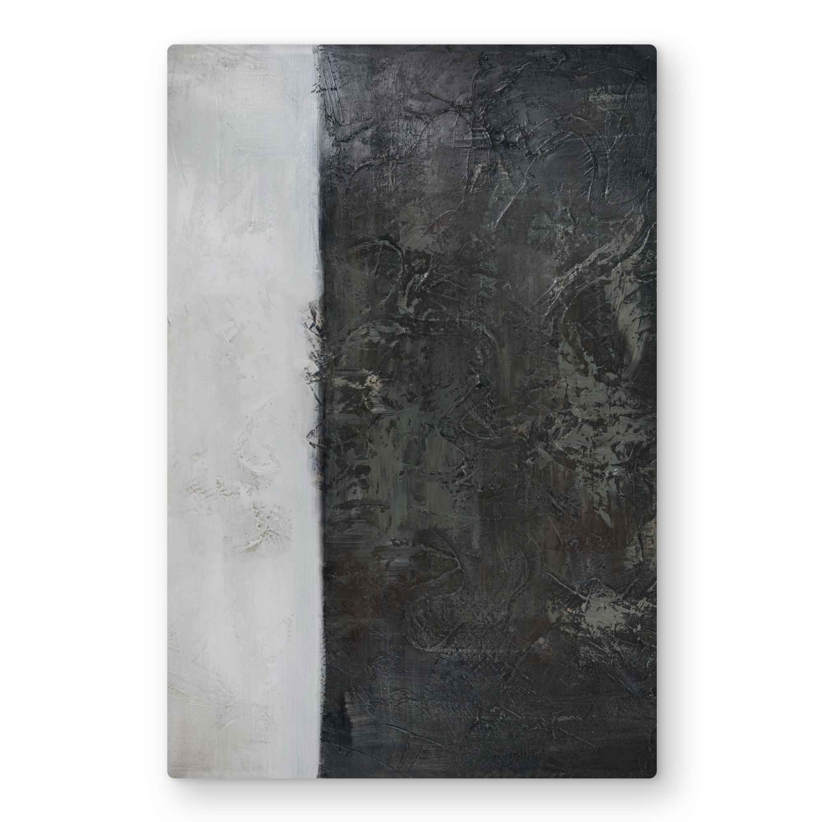 C1MP2030XSWFKF 20 x 30 in. Abstract Shape Black Office Metal Print Wall Art for Home Decor