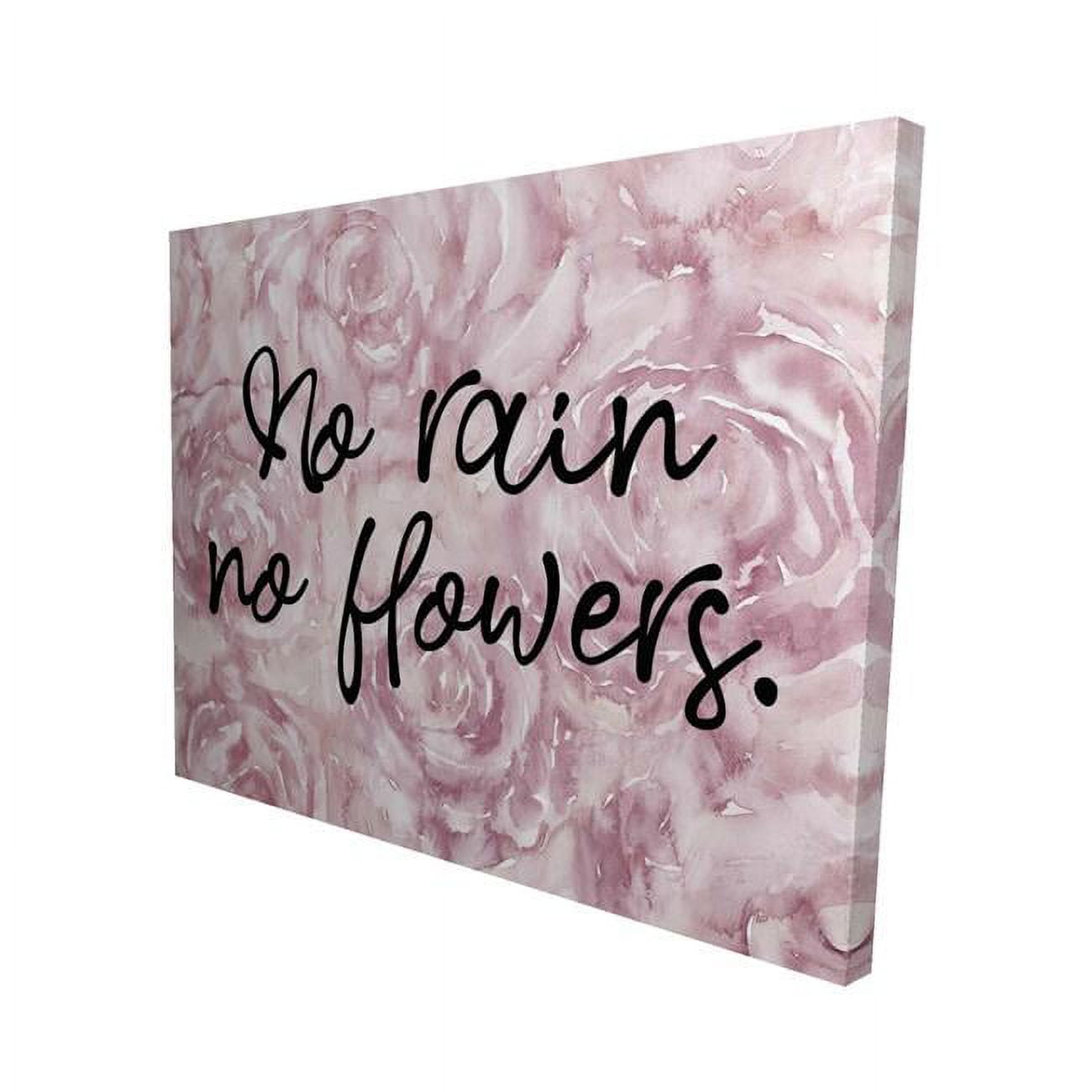 8 x 10 in. No Rain No Flowers-Print on Canvas