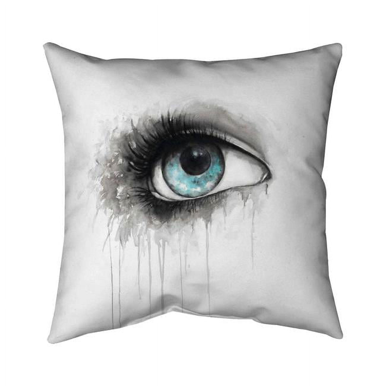 18 x 18 in. Blue Eye In Watercolor-Double Sided Print Indoor Pillow