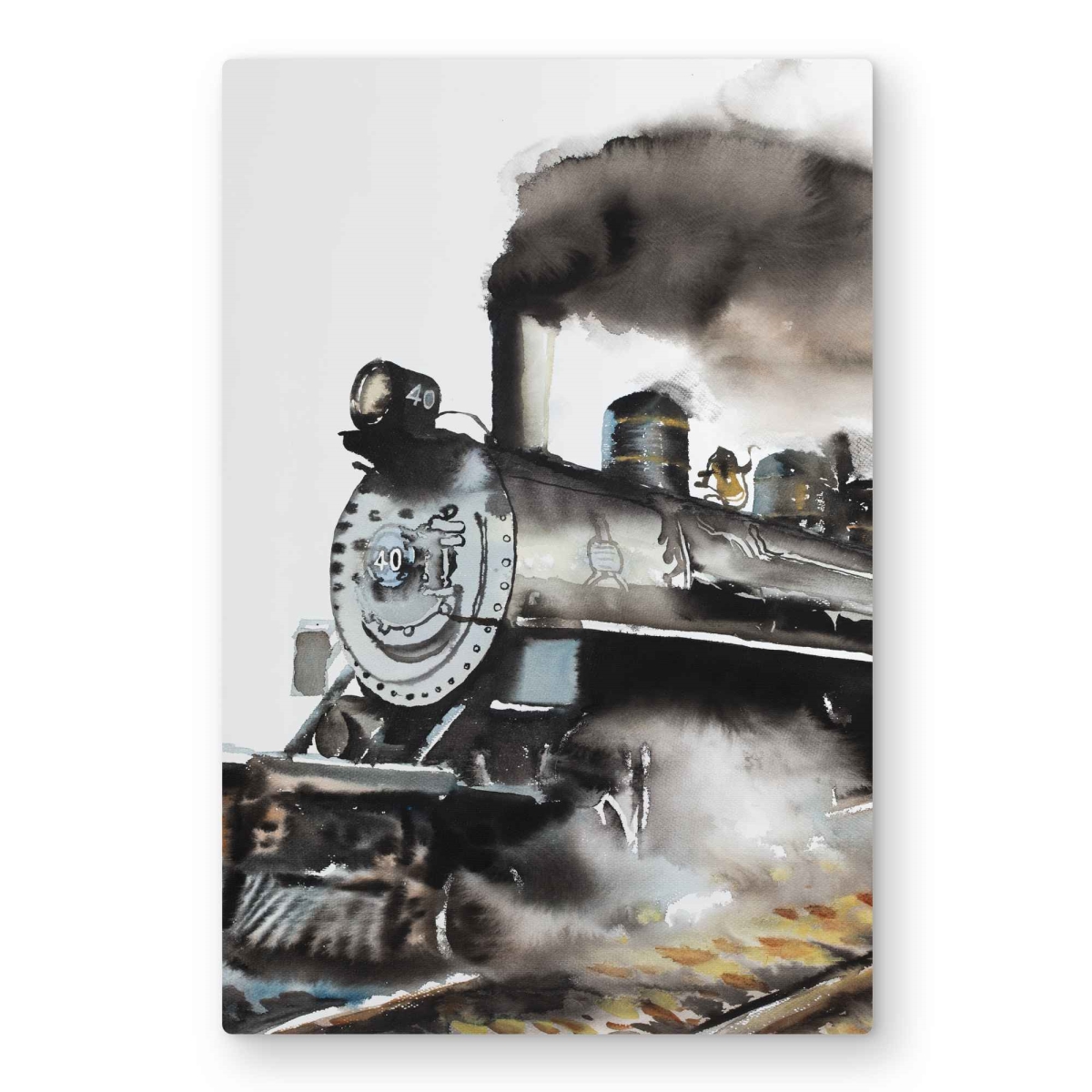 C1MP20300Z94ND 20 x 30 in. Vintage Steam Train Metal Print Wall Art - Living Room Decor
