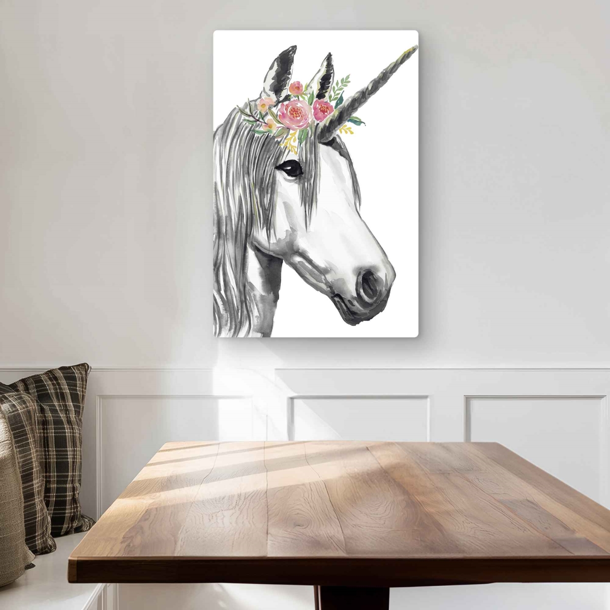 C1MP20301BP1JG 20 x 30 in. Unicorn Bedroom Animals Metal Print Wall Art - Unique Home Decor