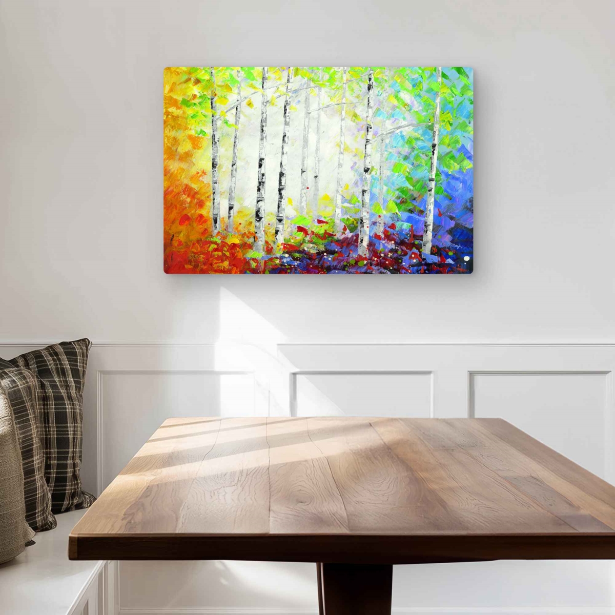 C1MP20301Z3ANF 20 x 30 in. Colorful Forest - Seasons Red Metal Print Wall Art for Home Decor