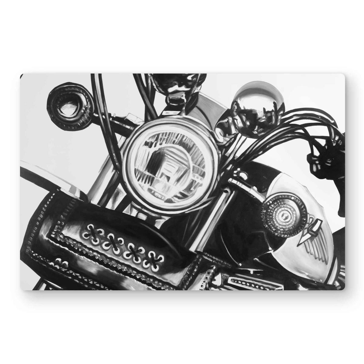 C1MP1218JX5GGZ 12 x 18 in. Realistic Motorcycle Metal Print Wall Art - Man Cave Home Decor