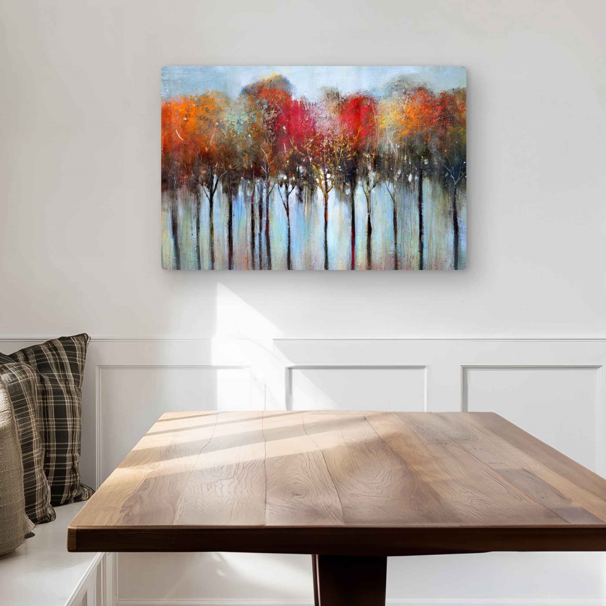 C1MP20308QIGCP 20 x 30 in. Abstract & Colorful Forest Wall Art - Contemporary Metal Print