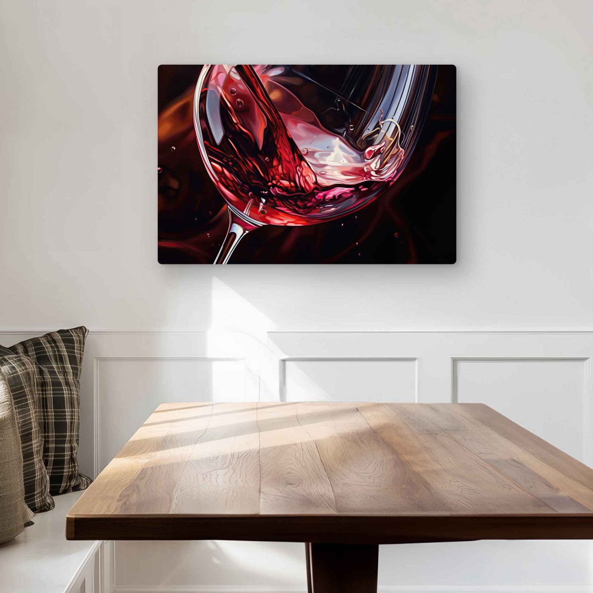C1MP2030JXZJRY 20 x 30 in. Wine Glass - Black Gastronomy Metal Print Wall Art for Home Decor