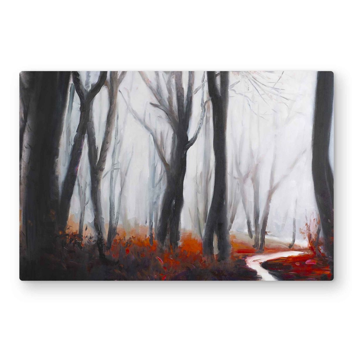 C1MP2030OSXBEA 20 x 30 in. Mysterious Forest with Stream Wall Art - Contemporary Metal Print