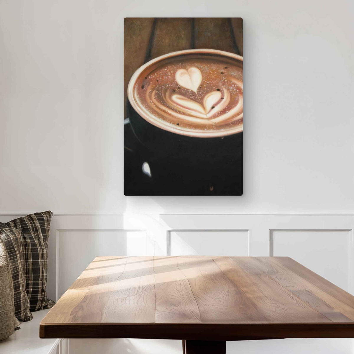 C1MP2030OTV1Z5 20 x 30 in. Artistic Cappuccino - Rustic Metal Print Wall Art for Home Decor