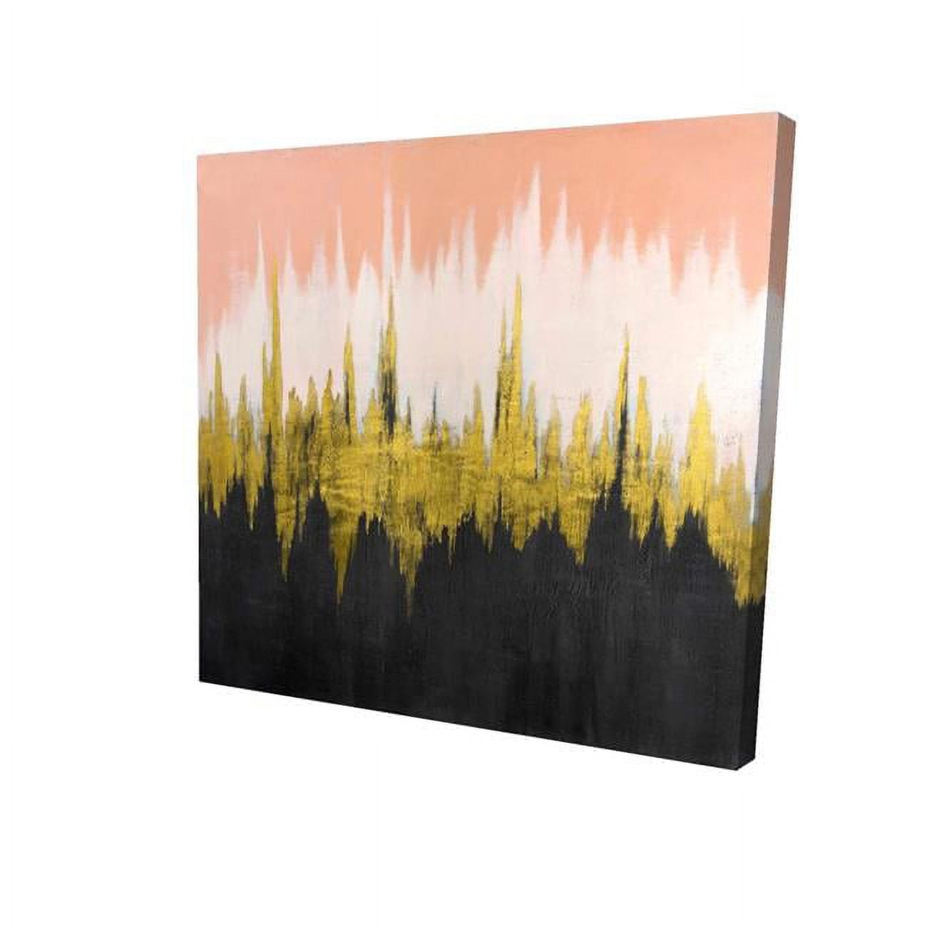 12 x 12 in. Abstract Zigzag-Print on Canvas