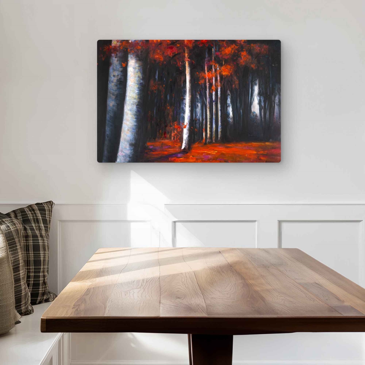 C1MP2030YKRUU8 20 x 30 in. Mysterious Forest Wall Art - Livingroom Trees Metal Print