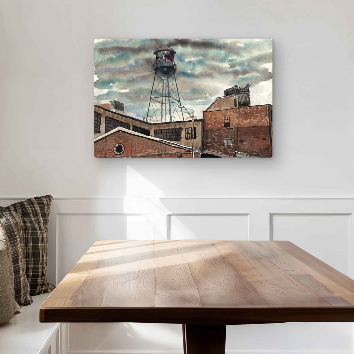 C1MP2030YKVCTR Water Tower In Williamsburg - Metal Print Wall Art for Home Decor - 20 x 30 in.