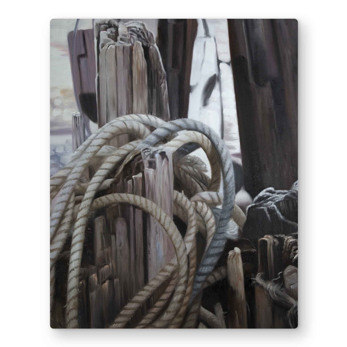 C1MP16206HGTT0 16 x 20 in. Driftwood - Still Life Romantic Metal Print Wall Art for Home Decor