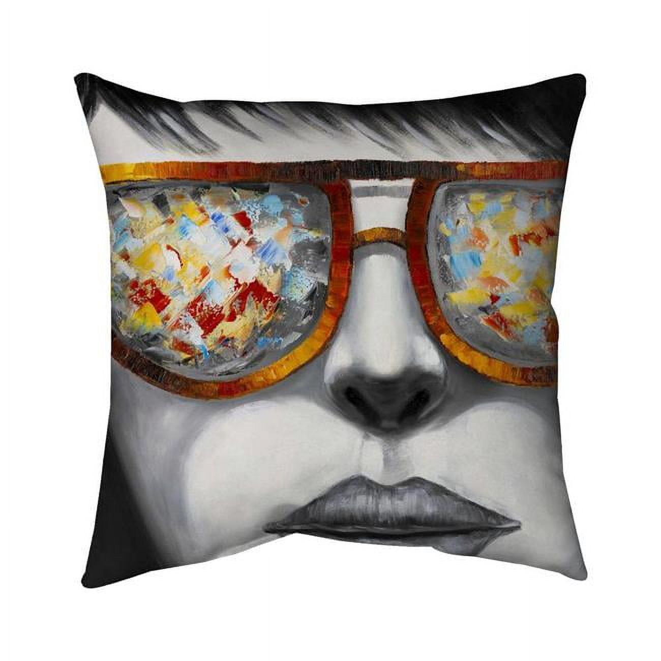 18 x 18 in. Colorful Sunglasses-Double Sided Print Indoor Pillow