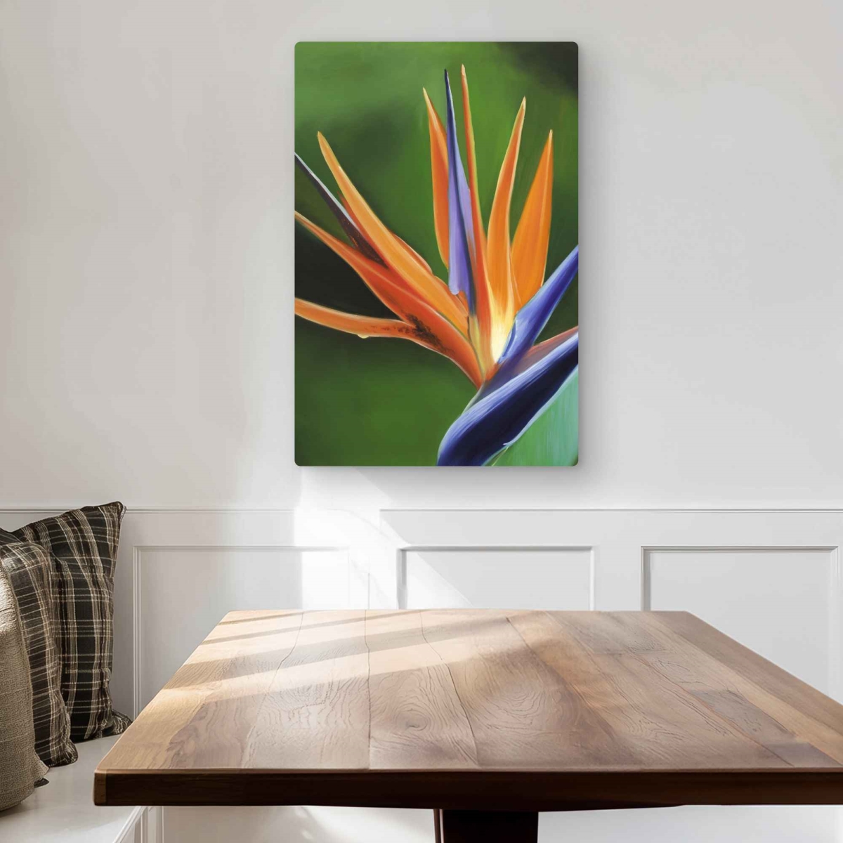 C1MP2030HZSD6J 20 x 30 in. Bird of Paradise Flower - Exotic Metal Print Wall Art for Home Decor