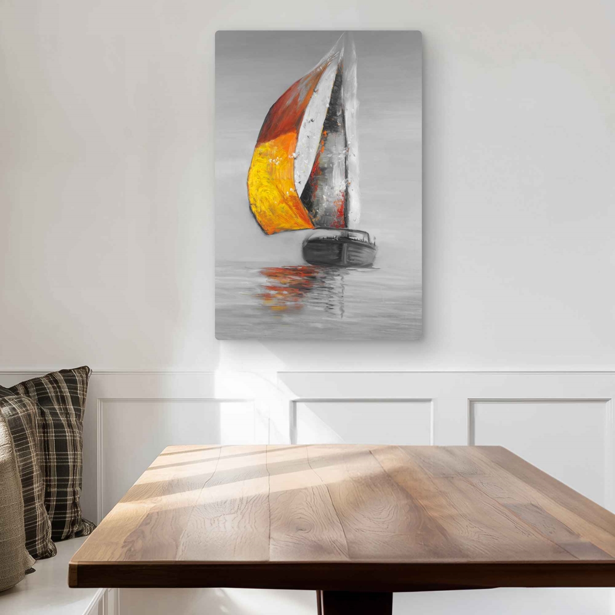 C1MP2030FK550M 20 x 30 in. Sail - Sea Contemporary Metal Print Wall Art for Home Decor - Art