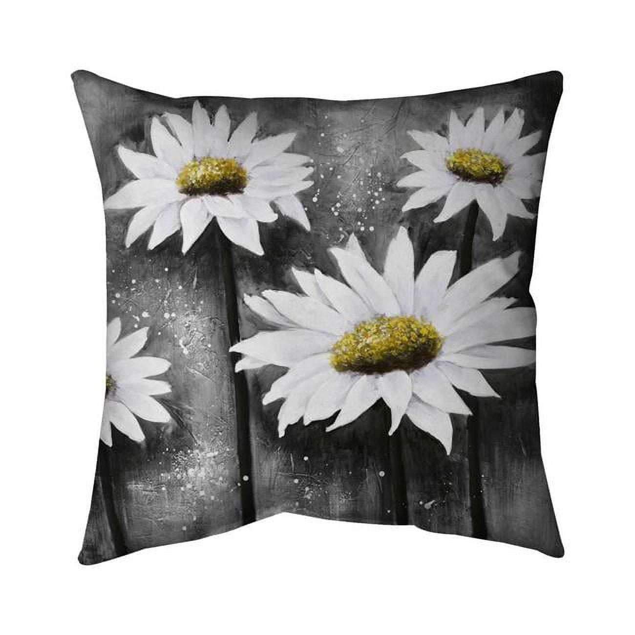 18 x 18 in. Daisies At Sun-Double Sided Print Indoor Pillow