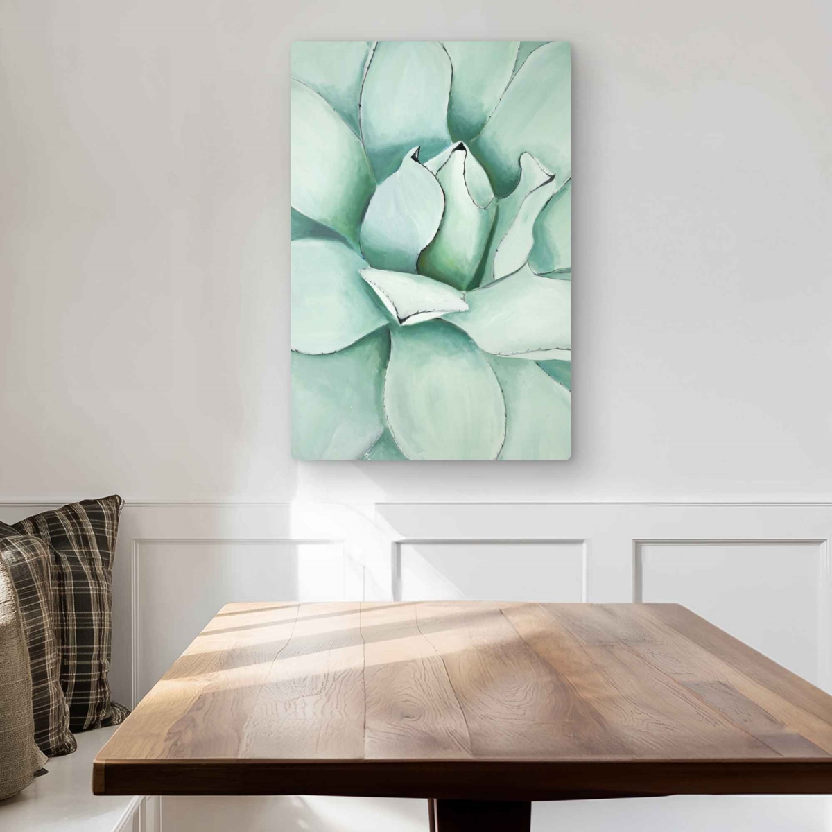 C1MP2030NNBO84 20 x 30 in. Succulent Closeup - Exotic Metal Print Wall Art for Office Decor