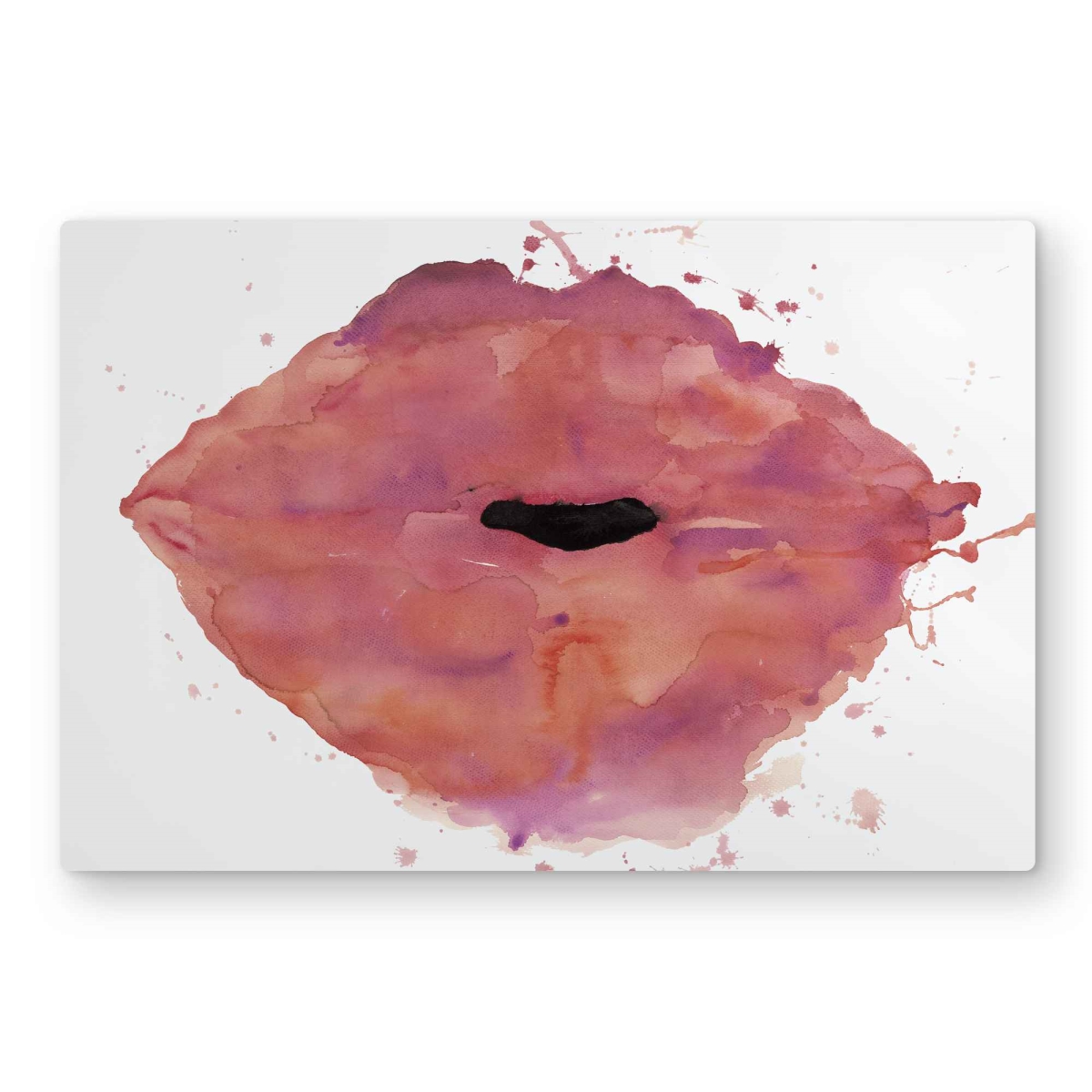 C1MP2030QVMPG4 20 x 30 in. Watercolor Pink Lipstick - Metal Print Wall Art for Home Decor