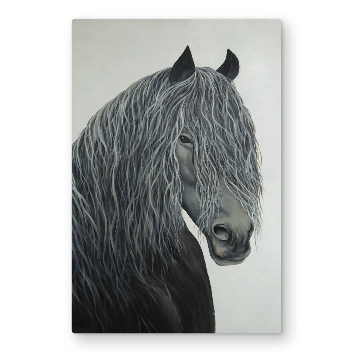 C1MP2030QZ4QIP 20 x 30 in. Wild Heart Horse - Bedroom Animals Metal Print Wall Art for Home
