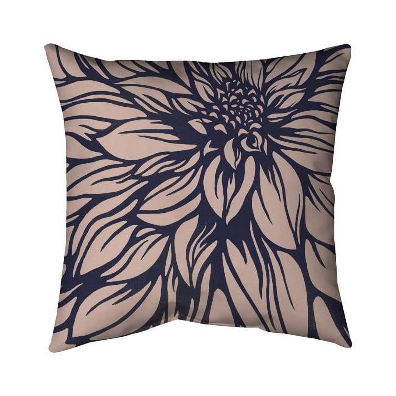 18 x 18 in. Dahlia Flower-Double Sided Print Indoor Pillow