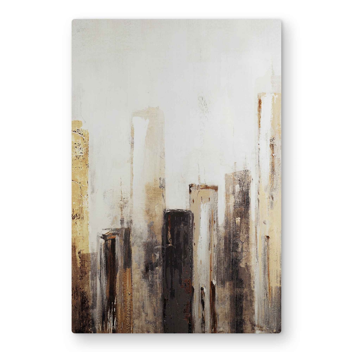 C1MP2030CL3IBJ 20 x 30 in. Earthy Tones City - Industrial Metal Print Wall Art for Home Decor