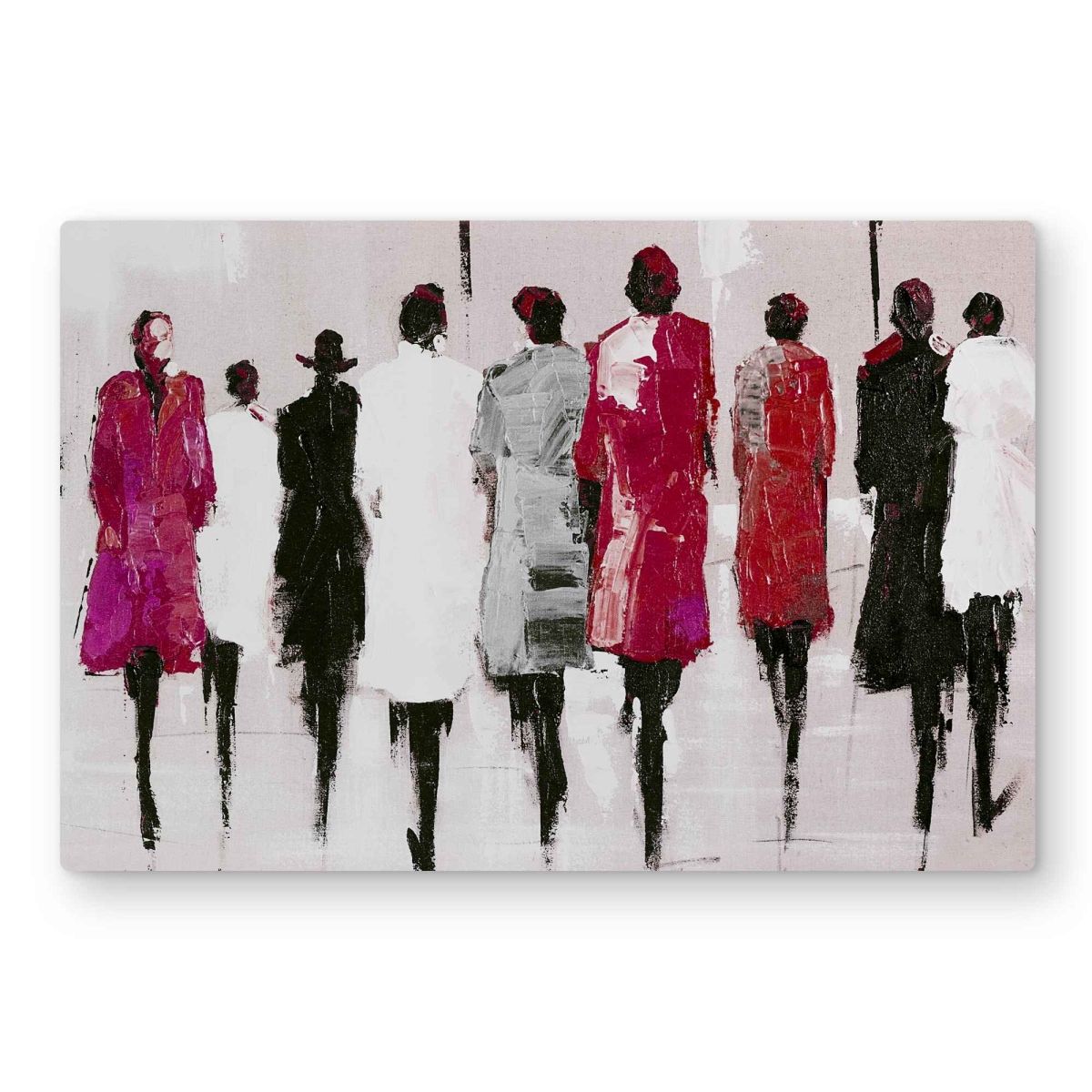 C1MP2030CNXF5X 20 x 30 in. Walk - Livingroom Street Scenery Metal Print Wall Art for Home Decor