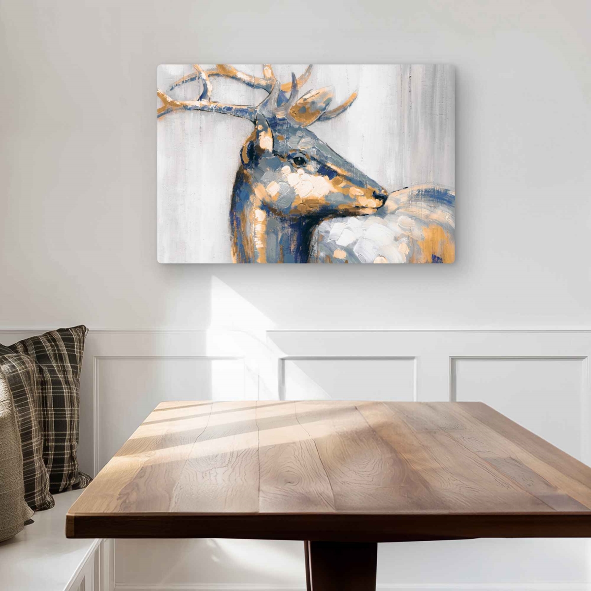 C1MP20309NOIRZ 20 x 30 in. Golden Deer - Gold Best Sellers Metal Print Wall Art for Home Decor