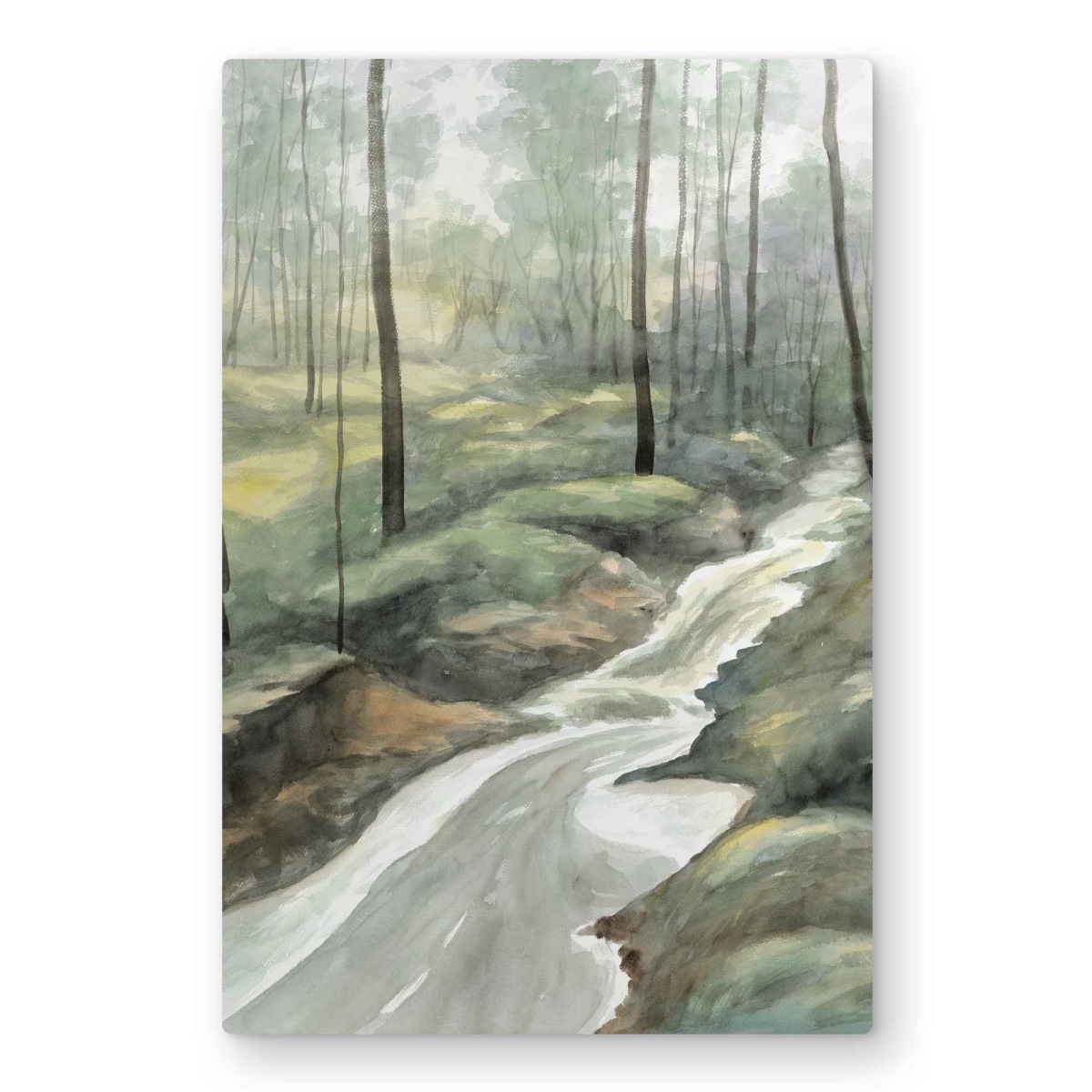 C1MP2030N9PDI5 Waterfall - Illustrative Bedroom Metal Print Wall Art for Home Decor - 20 x 30 in.