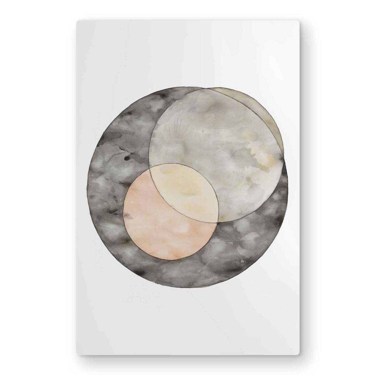 C1MP2030NIDN2Q 20 x 30 in. Interlocking - Beige Livingroom Metal Print Wall Art for Home Decor