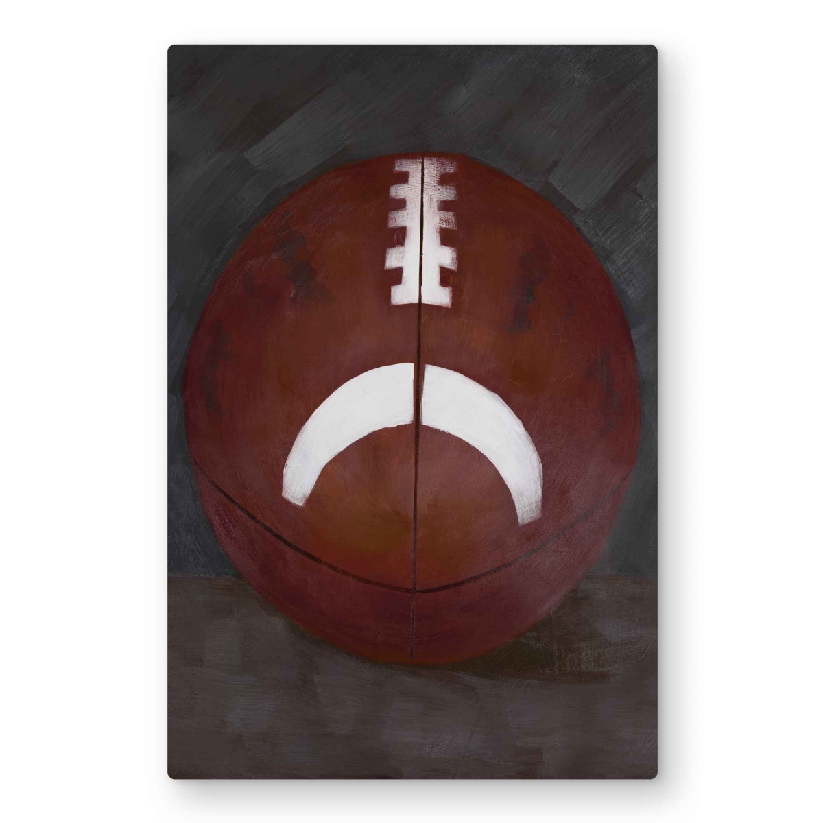 C1MP2030QP9PP4 20 x 30 in. Football Ball - Brown Object Metal Print Wall Art for Home Decor