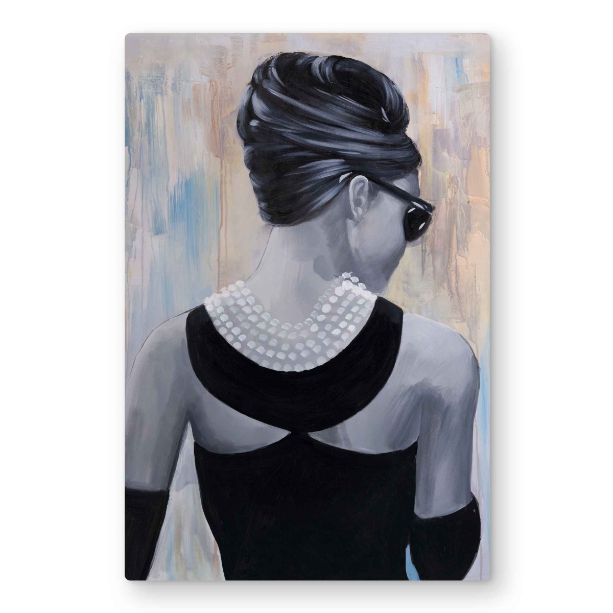 C1MP203046FLHH 20 x 30 in. Audrey Hepburn Fashion Bedroom Metal Print Wall Art - Home Decor Art