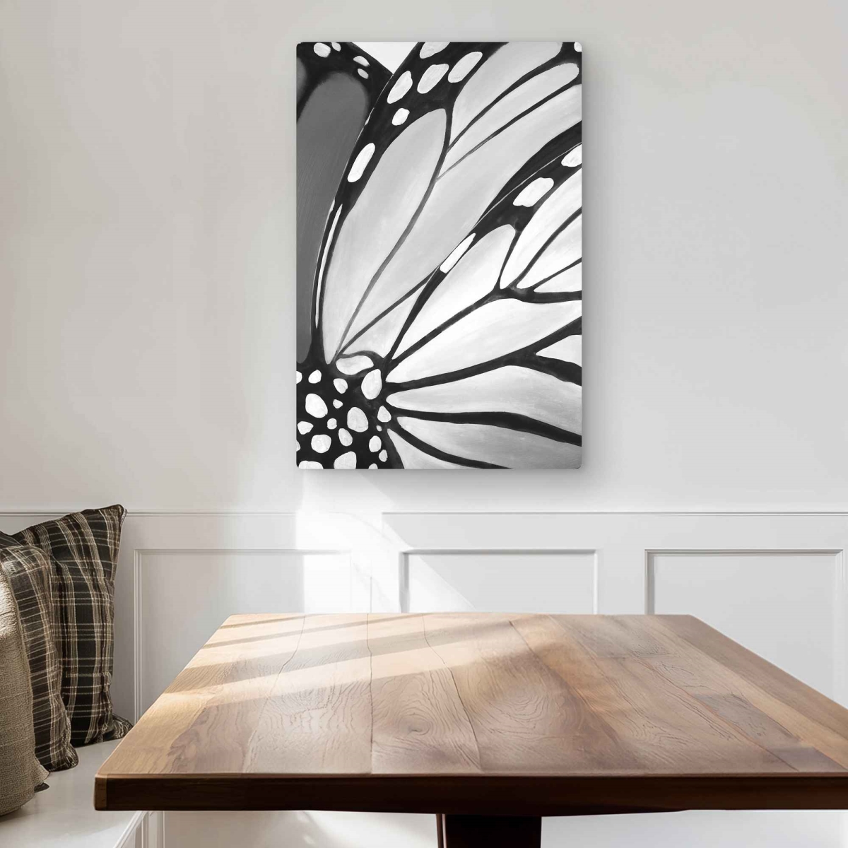 C1MP20307VG3HE 20 x 30 in. Monarch Wings Closeup Wall Art - Insect Livingroom Metal Print Decor