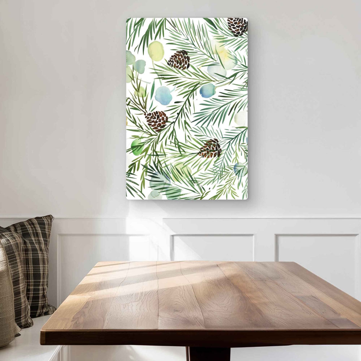 C1MP2030CA0SJ4 20 x 30 in. Pine Cone Pattern Wall Art - Minimalist Holidays Metal Print Decor