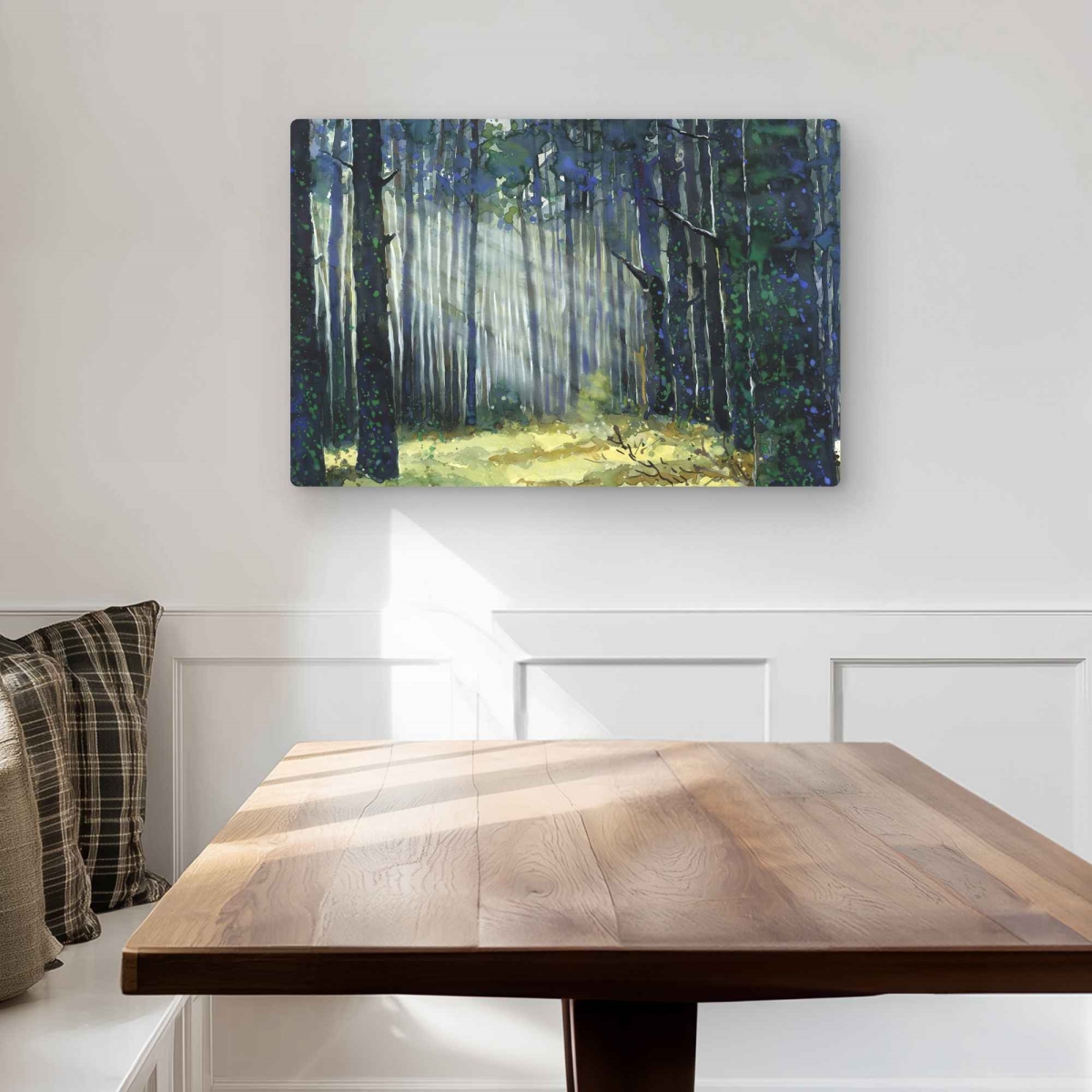 C1MP2030EEE9UQ 20 x 30 in. Glow - Livingroom Leaves Metal Print Wall Art for Elegant Home Decor