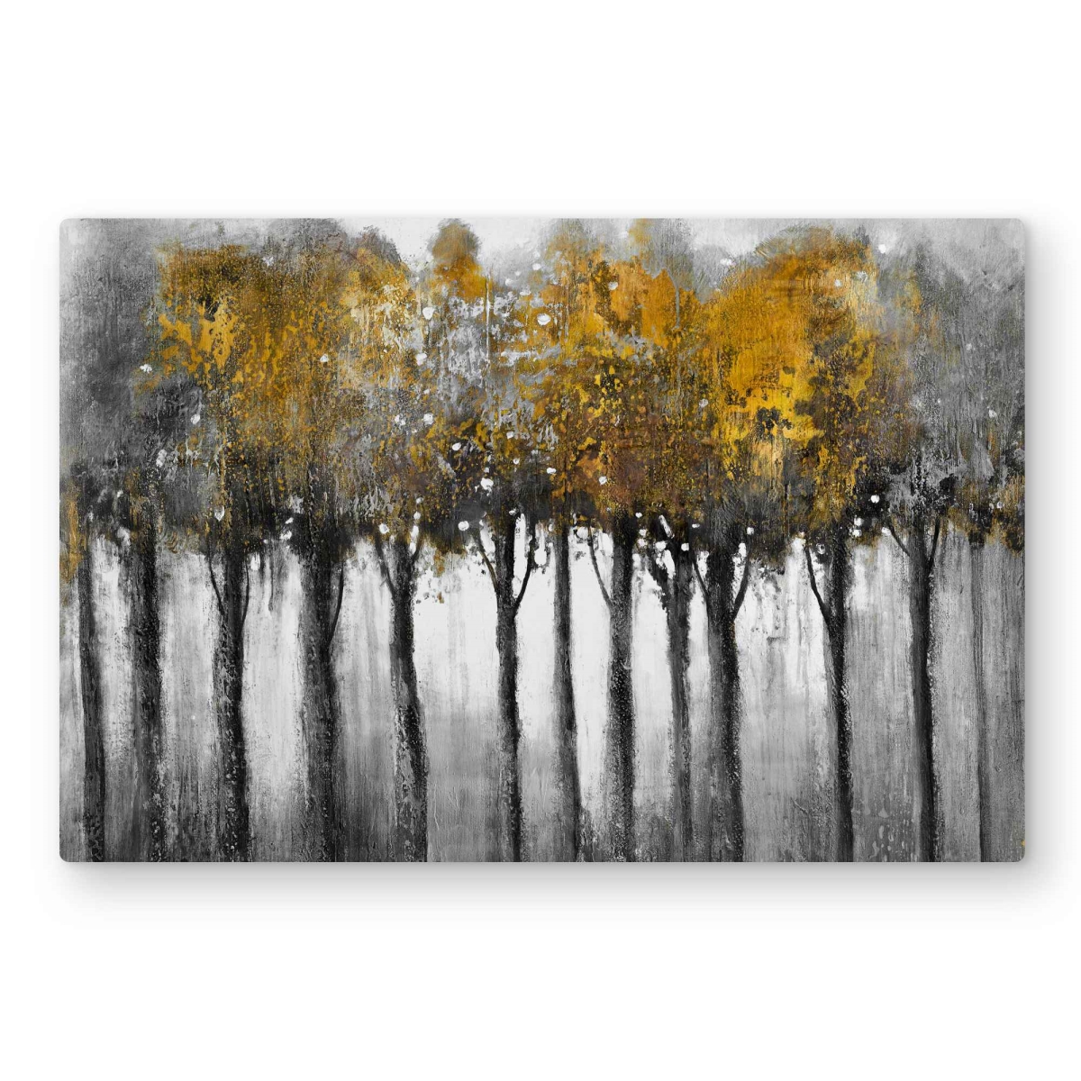 C1MP2030G0IQZI 20 x 30 in. Illuminated Forest - Contemporary Metal Print Wall Art for Living Room