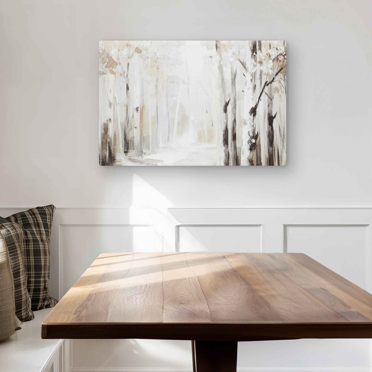C1MP2030EXZQCU 20 x 30 in. Winter Forest - Modern Metal Print Wall Art - Landscapes