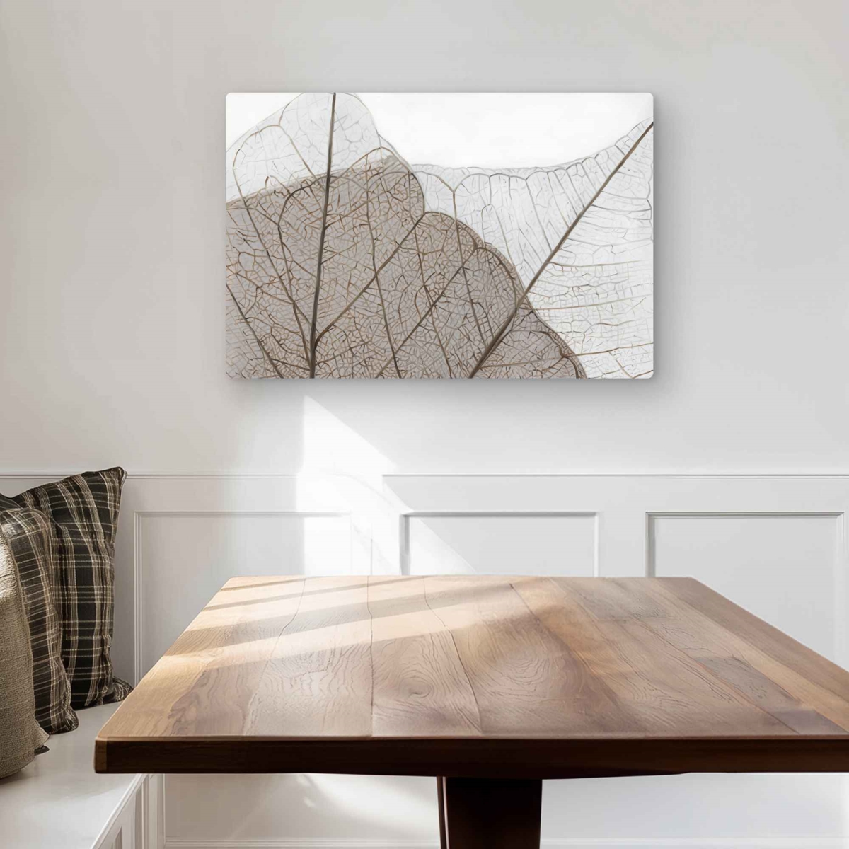 C1MP2030LPP4XZ 20 x 30 in. Translucent Dried Leaves - Rustic Metal Print Wall Art for Home Decor