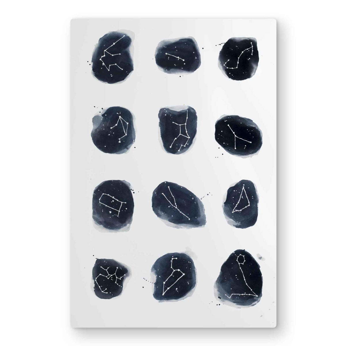C1MP2030ULLP8X 20 x 30 in. Constellations - Scandinavian Metal Print Wall Art for Home Decor