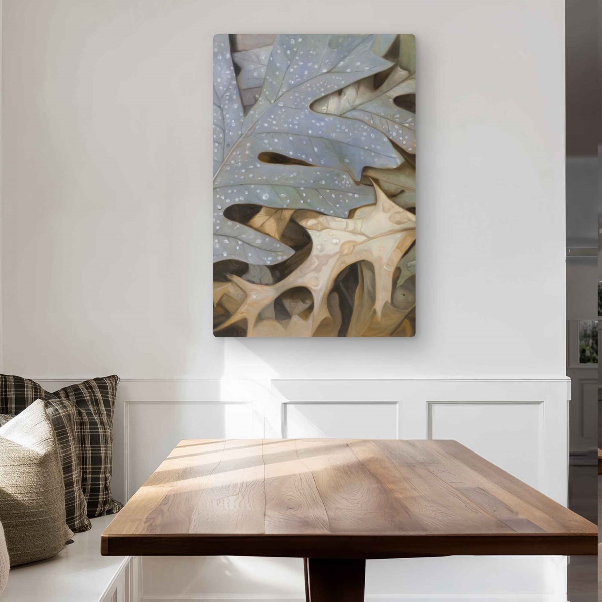C1MP24362HNR1S 24 x 36 in. Autumn Leaves - Rustic Man Cave Metal Print Wall Art for Home Decor