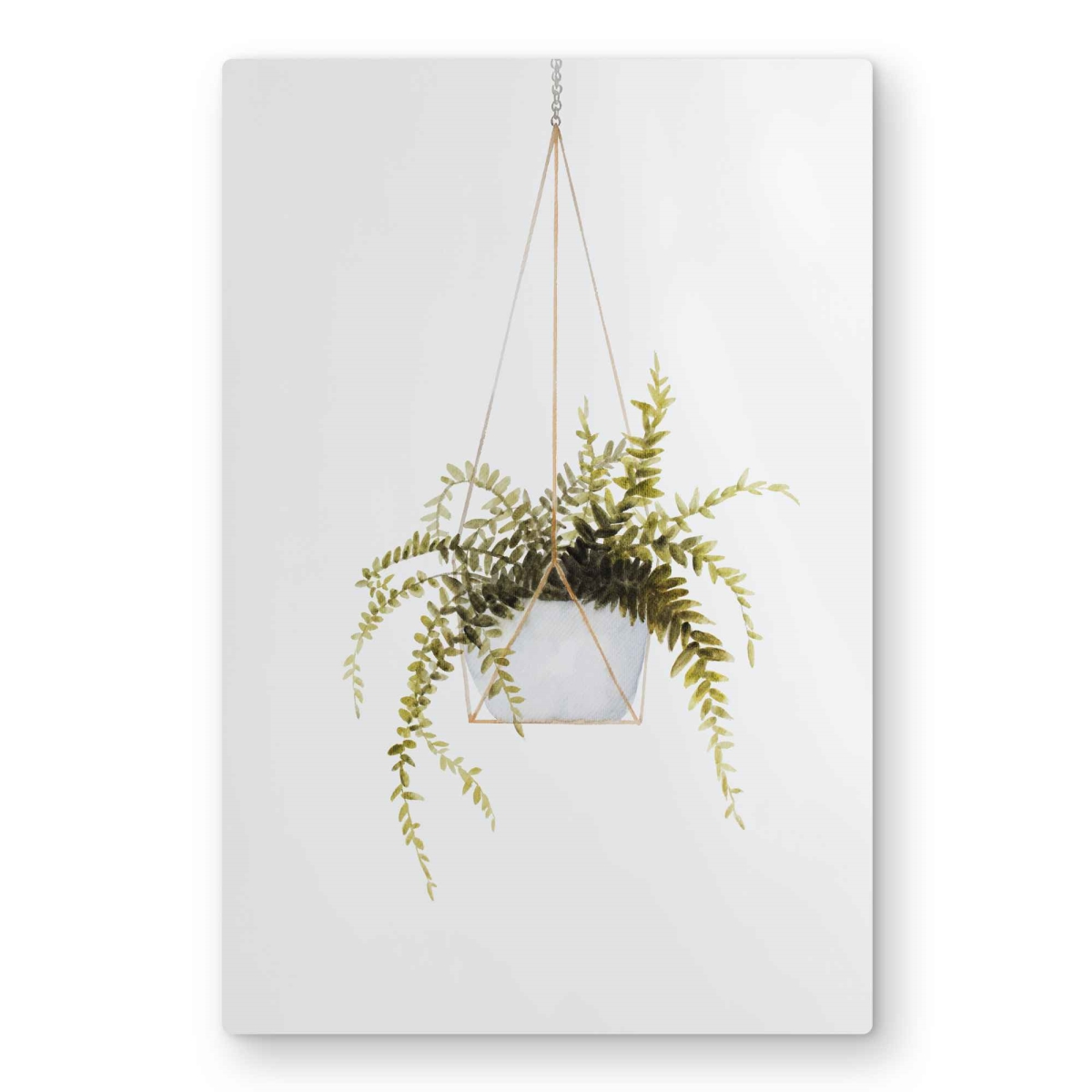 C1MP20300BDSU7 20 x 30 in. Suspended Fern - Leaves Green Metal Print Wall Art for Home Decor