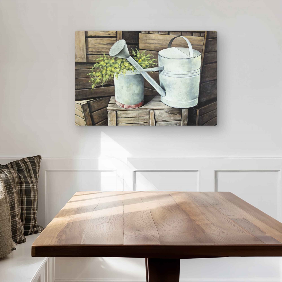 C1MP20304W821P 20 x 30 in. Vintage Watering Can Metal Print Wall Art - Stylish Home Decor