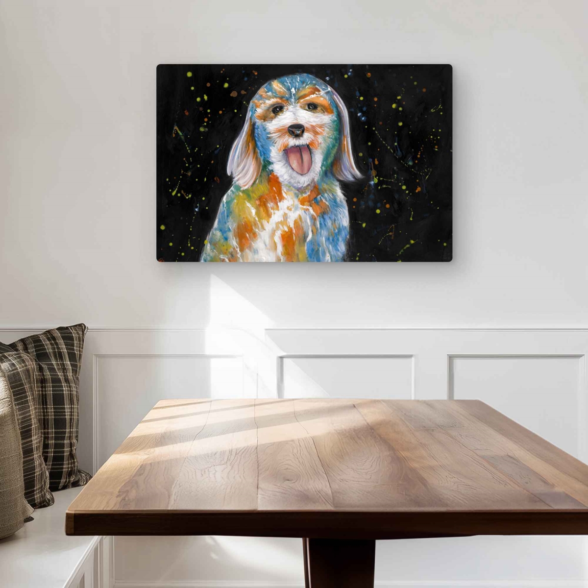 C1MP20305AG4N3 20 x 30 in. Abstract Labradoodle Wall Art - Illustrative Metal Print