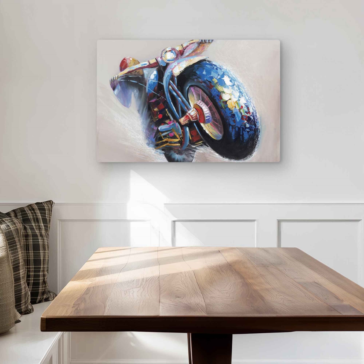C1MP203067BAX1 20 x 30 in. Motorcycle In Jump - Contemporary Metal Print Wall Art for Home Decor