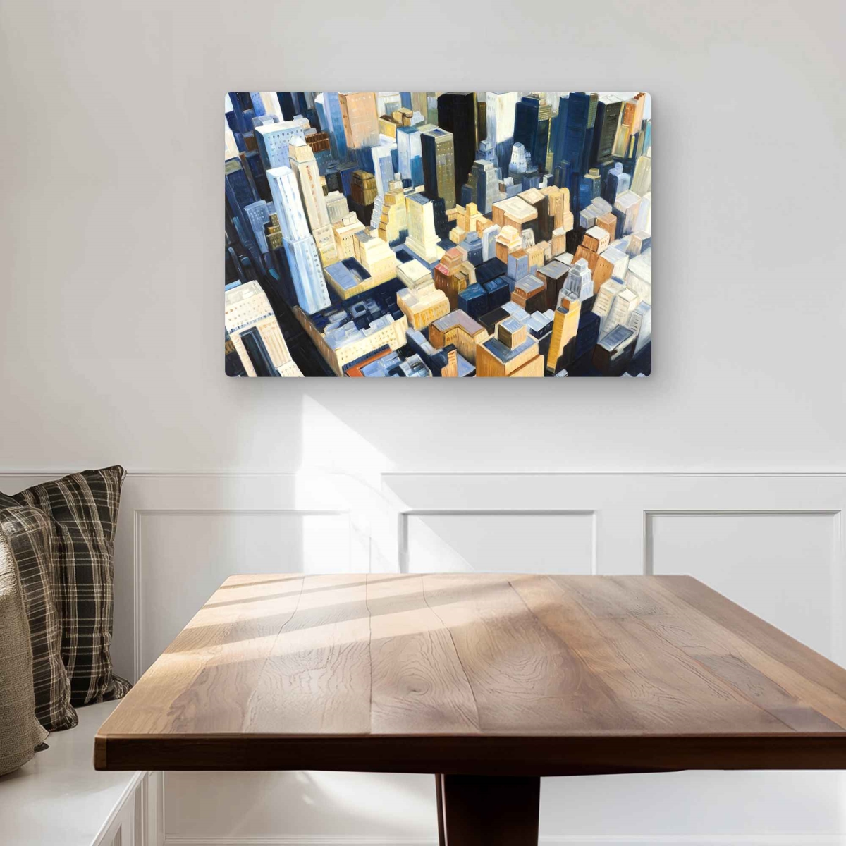 C1MP2030ABAEAQ 20 x 30 in. Manhattan View Empire State Building Metal Print Wall Art - Decor