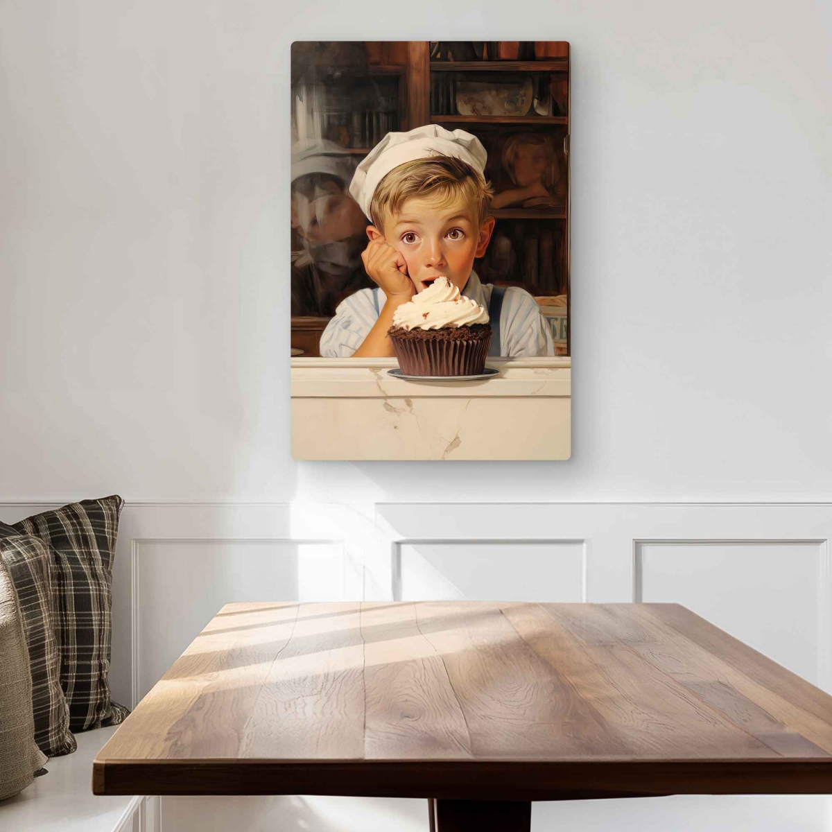 C1MP20306XA44O 20 x 30 in. The Best Cupcake - Contemporary Metal Print Wall Art for Home Decor