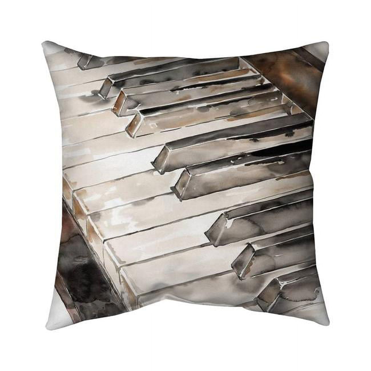 18 x 18 in. Piano-Double Sided Print Indoor Pillow