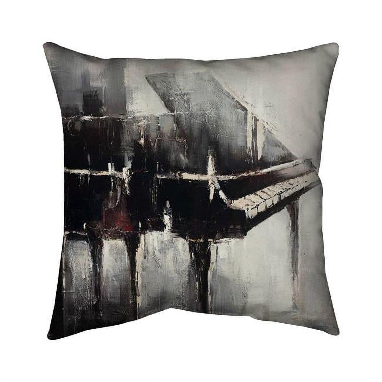 18 x 18 in. Industrial Style Piano-Double Sided Print Indoor Pillow