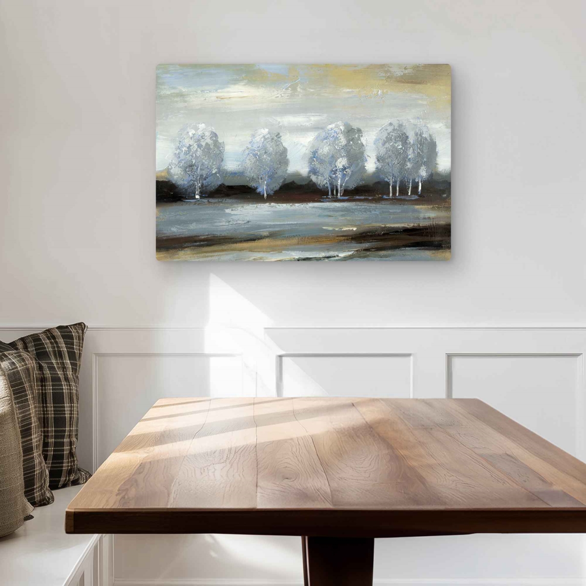 C1MP2030TPAII2 20 x 30 in. Gray Landscape - Brown Landscapes Metal Print Wall Art for Home Decor