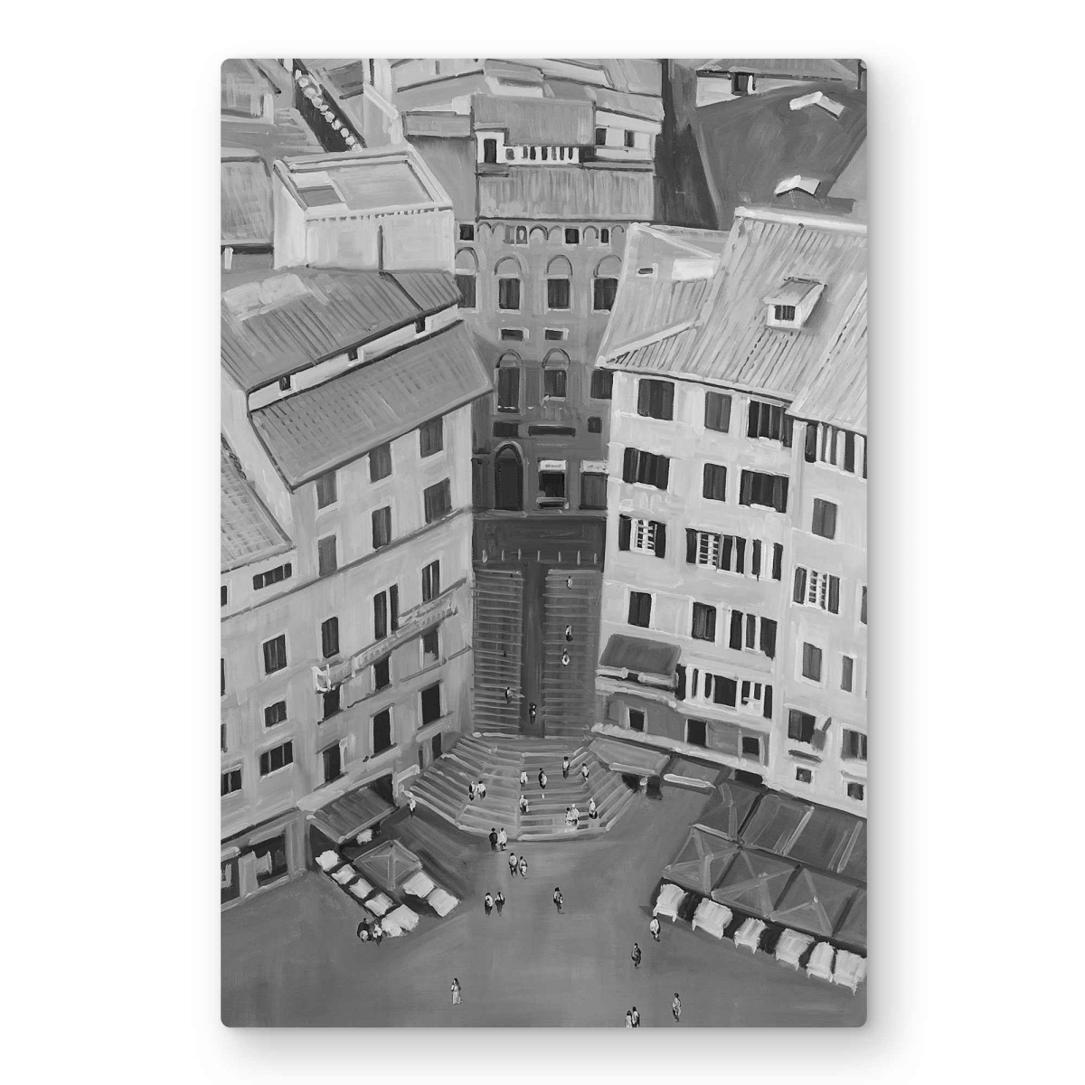 C1MP2030U4WBX8 20 x 30 in. Siena City Metal Print Wall Art - Living Room Decor for Home Elegance
