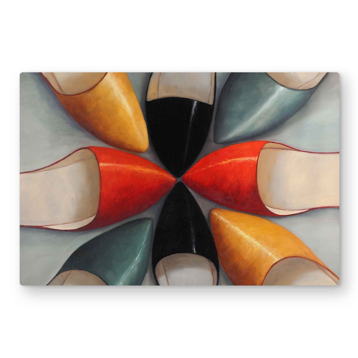 C1MP2030U8J085 20 x 30 in. Women Shoes - Contemporary Metal Print Wall Art for Home Decor