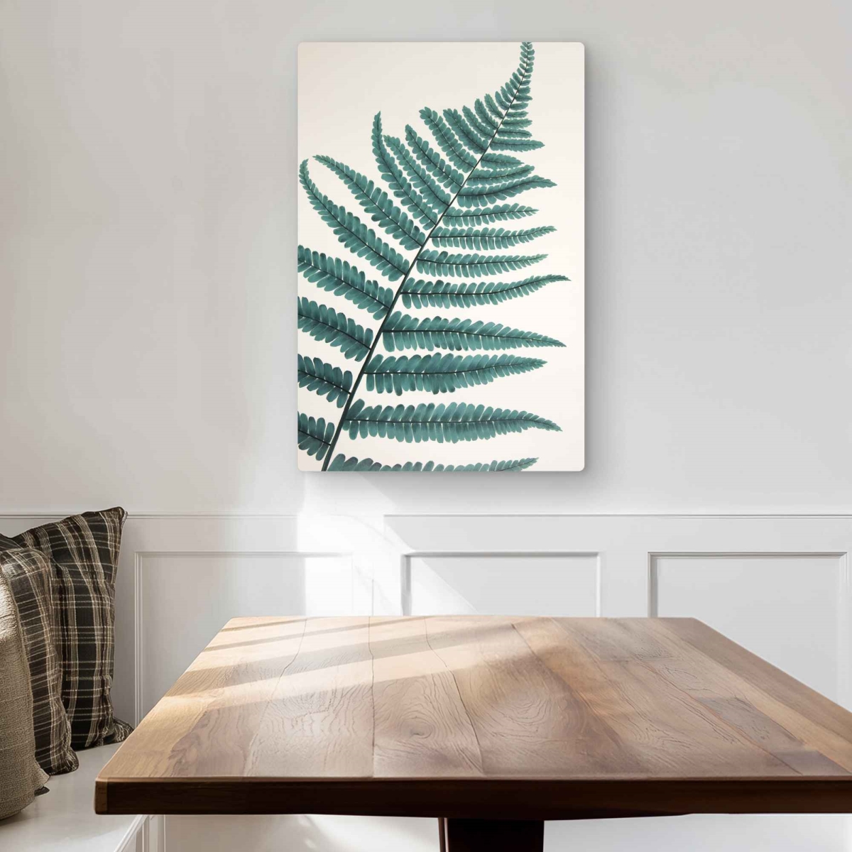 C1MP2030SSXZ67 20 x 30 in. Beautiful Fern - Green Leaves Metal Print Wall Art for Home Decor